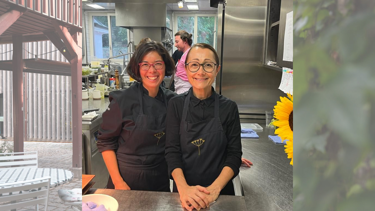 Tanja Grandits und Claudine in der Küche